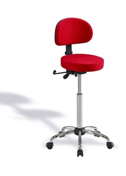 The RH Support 4511 medical stool with a curved backrest