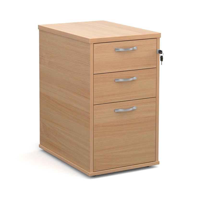 3-Drawer 60cm Deep Desk High Pedestal