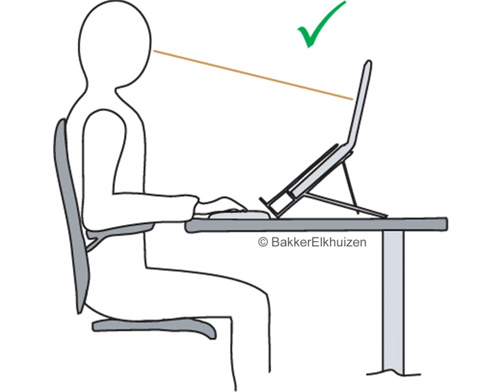 Raise your laptop for better posture