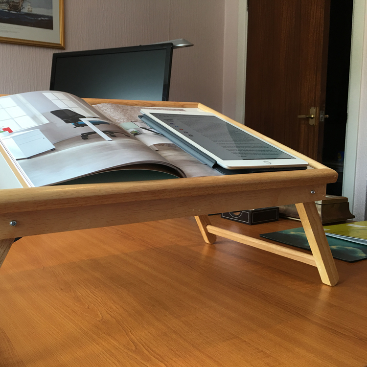 Adjustable Wooden Bed Tray Healthy Workstations