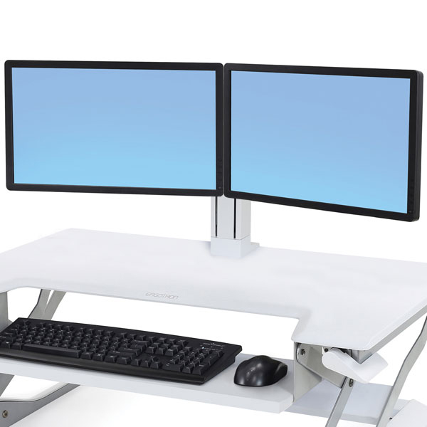 Ergotron WorkFit Dual Monitor Kit White