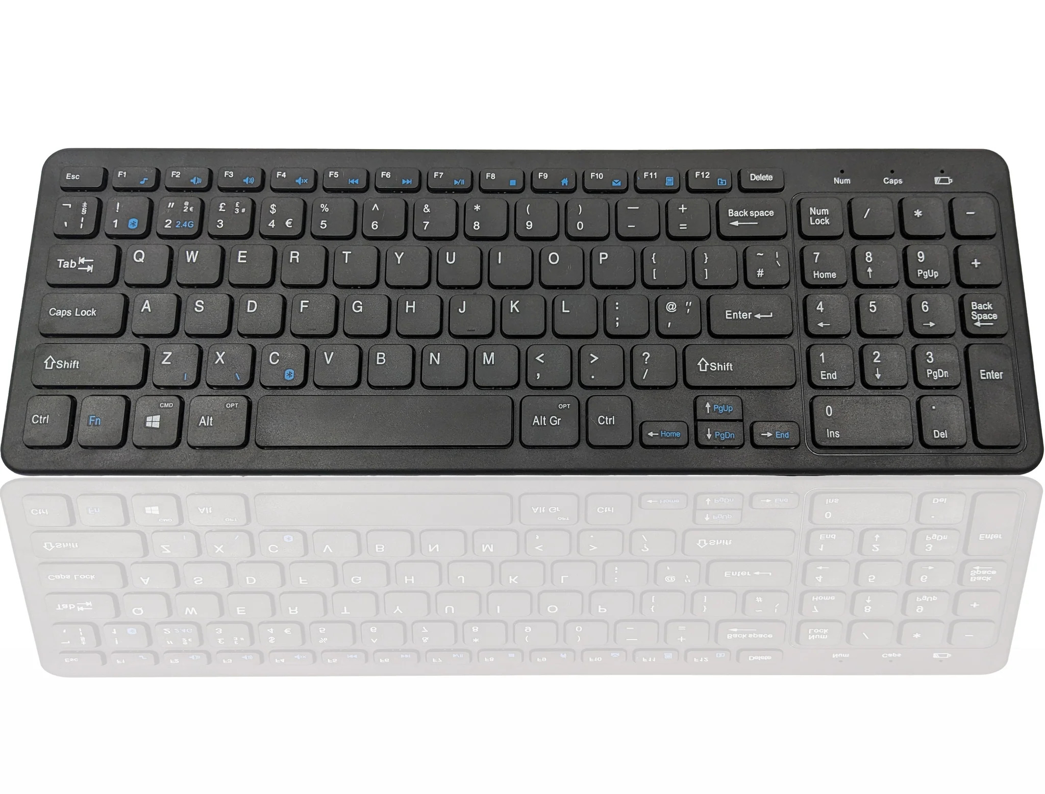 ECO Wireless Keyboard - BLACK