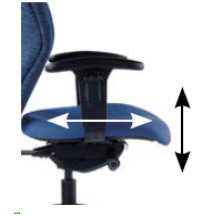 Independent Seat Tilt with Seat Slide